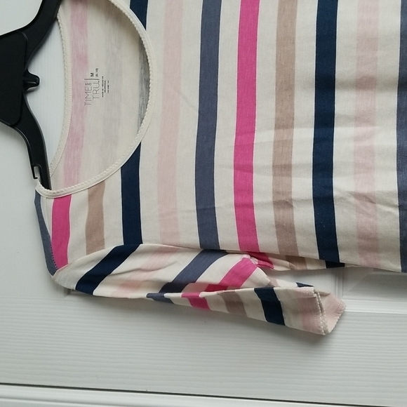 Time And Tru Women's Stripe Shirt - Picture 3 of 10